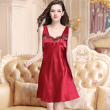 Sexy Women Girl Sleep Lace Sleeveless Nightdress