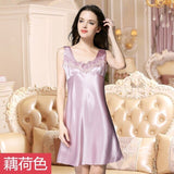 Sexy Women Girl Sleep Lace Sleeveless Nightdress