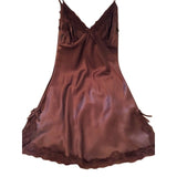 Women Sexy Silk Satin Night Dress Sleeveless