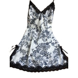 Women Sexy Silk Satin Night Dress Sleeveless