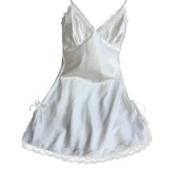 Women Sexy Silk Satin Night Dress Sleeveless