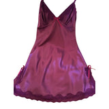 Women Sexy Silk Satin Night Dress Sleeveless