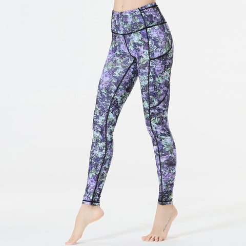 Women's Yoga Floral Printed Sports Tights