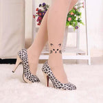 Pattern Printed Skin Color Party Holiday Pantyhose New