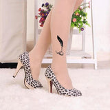 Pattern Printed Skin Color Party Holiday Pantyhose New