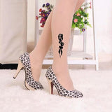 Pattern Printed Skin Color Party Holiday Pantyhose New