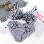 Push Up Bra Set Sexy Lingerie Underwear Women Panties