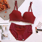 Modern Soft Cute Women Lace Lingerie Set