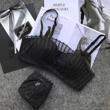 Sexy Casual Romantic Bra Gather Sets