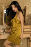 2019 Summer Sexy night dress lingerie Satin Women